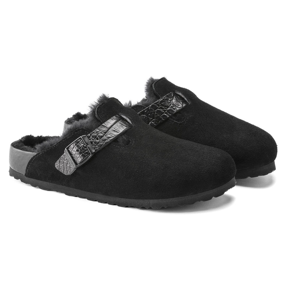 Birkenstock Boston Shearling Suede Leather Size 37 - NWT (No Box)